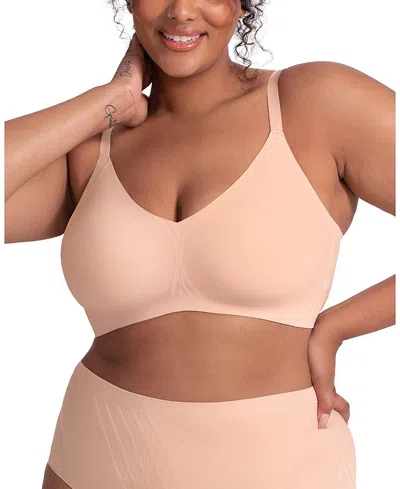 Honeylove Liftwear Silhouette Bra In Rose Tan