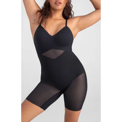Honeylove Low Back Mid Thigh Shaper Bodysuit In Runway