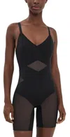 Honeylove Mid-thigh Bodysuit Runway In Black