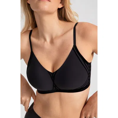 Honeylove Silhouette Wireless Bra In Black