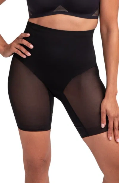 Honeylove Superpower Mid Waist Shaper Shorts In Black