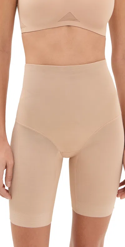 Honeylove Superpower Mid-waist Shorts Sand
