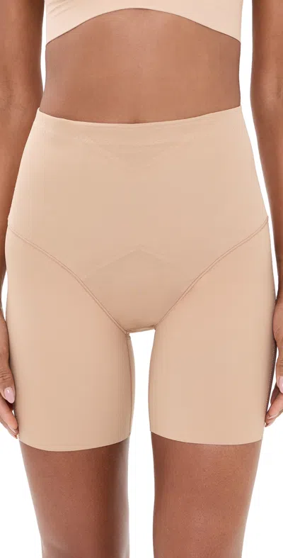 Honeylove Superpower Mid-waist Shorts Sand