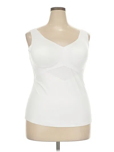 Pre-owned Honeylove Tank Top White Strapless Neckline Tops