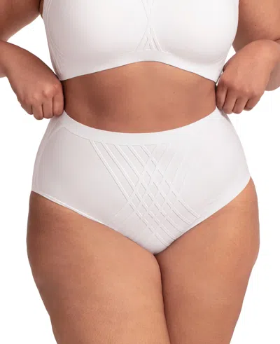 Honeylove Women's Full Coverage High Rise Shapewear Briefs, Regular And Plus Size In Blue
