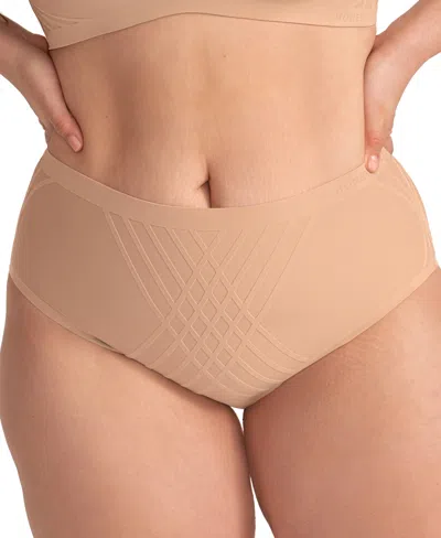 Honeylove Women's Full Coverage High Rise Shapewear Briefs, Regular And Plus Size In Neutral