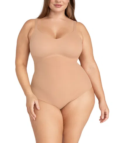 Honeylove Women's Liftwear Cami Bodysuit In Brown