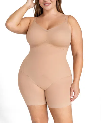 Honeylove Women's Super Power High Waist Shorts In Sand