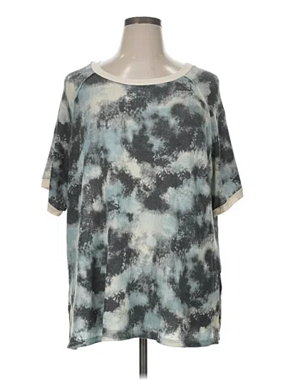 Pre-owned Honeyme 3/4 Sleeve T-shirt In Gray