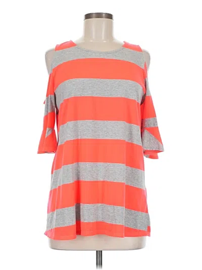 Pre-owned Honeyme 3/4 Sleeve T-shirt In Orange