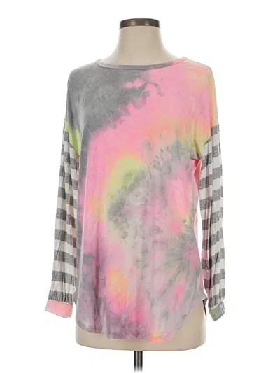 Pre-owned Honeyme 3/4 Sleeve T-shirt In Pink