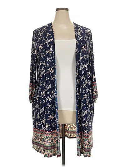 Pre-owned Honeyme Cardigan Sweater In Blue
