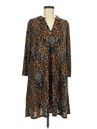 Pre-owned Honeyme Casual Dress In Brown