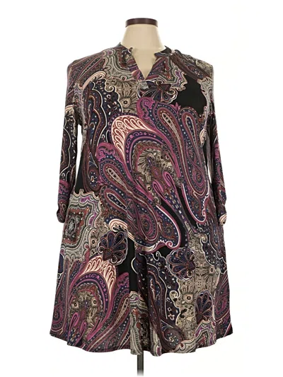 Pre-owned Honeyme Casual Dress In Purple