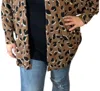 Honeyme Cocoon Sweater In Mocha/black In Multi
