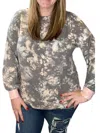 Honeyme Criss Cross Back Sweater In Gray In Grey