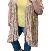 Honeyme Floral Cardigan In Hazelnut In Multi