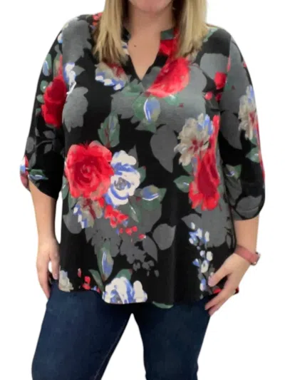 Honeyme Floral Gabby Top In Multi Color