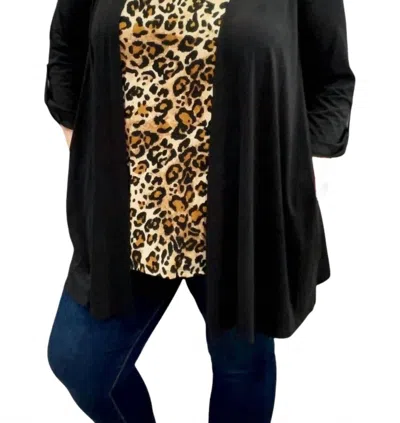 Honeyme Gabby Cardigan In Black In Multi