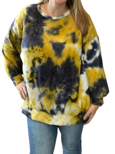 Honeyme Heaven Sweater In Mustard In Multi