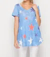 Honeyme Hurray For The Usa Top In Blue In Blue
