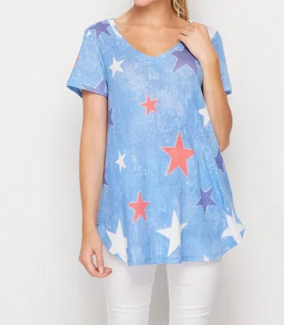 Honeyme Hurray For The Usa Top In Blue