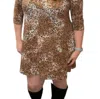 Honeyme Leopard Sweater Dress In Brown In Brown