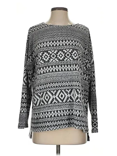 Pre-owned Honeyme Long Sleeve T-shirt In Gray