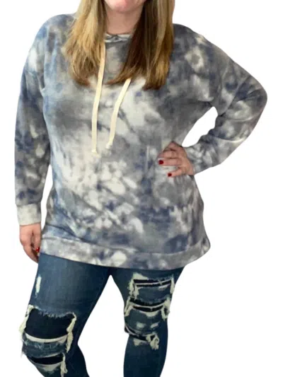 Honeyme Oversized Hoodie In Dusk Sky In Gray
