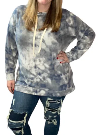 Honeyme Oversized Hoodie In Dusk Sky In Multi