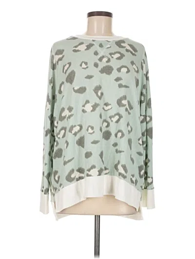 Pre-owned Honeyme Pullover Sweater In Green