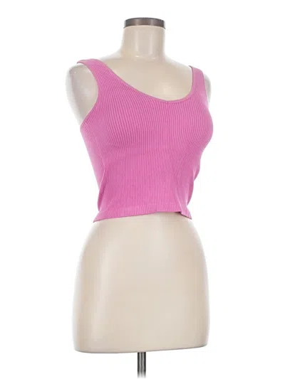 Pre-owned Honeyme Tank Top Pink Strapless Neckline Tops