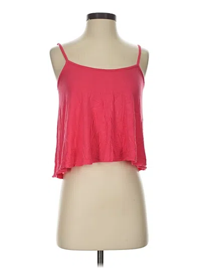 Pre-owned Honeyme Tank Top Red Strapless Neckline Tops