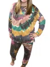 Honeyme Tie-dye Lounge Set In Multi Color In Multi
