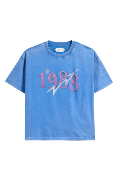 Honor The Gift 1988 Cotton Graphic T-shirt In Blue