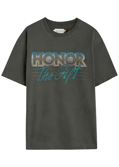 Honor The Gift After Hours Printed Cotton T-shirt In Black