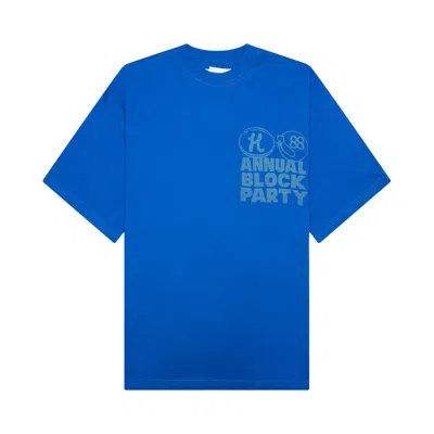 Pre-owned Honor The Gift Annual Block Party Tee 'blue' | Men's Size L