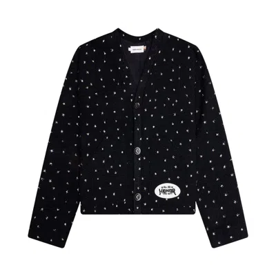 Pre-owned Honor The Gift Beaded Cardigan 'black' | Men's Size S