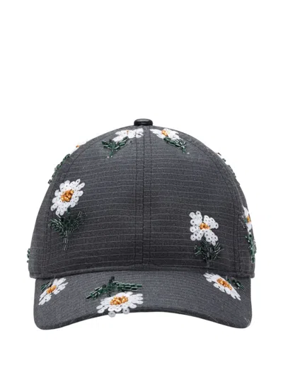 Honor The Gift Beaded-embellishment Baseball Cap In Gray