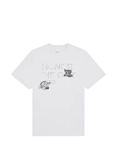 Honor The Gift Beauty In The Struggle Graphic-print T-shirt In White