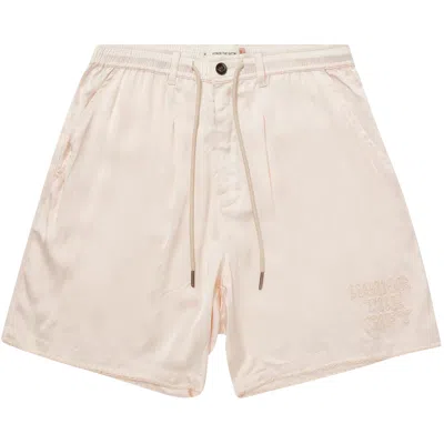 Pre-owned Honor The Gift Blanket Stitch Shorts 'bone' | Cream | Men's Size S In White