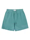 Honor The Gift Block Party Reverse Terry Bermudas In Green