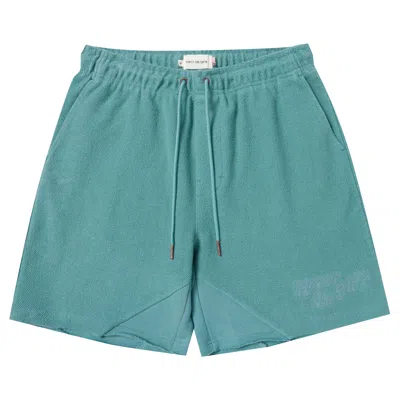 Pre-owned Honor The Gift Block Party Reverse Terry Short 'green' | Men's Size S