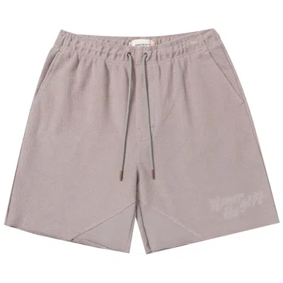Pre-owned Honor The Gift Block Party Reverse Terry Short 'stone' | Grey | Men's Size M In Gray