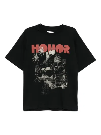 Honor The Gift Block Party T-shirt In Black