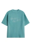 Honor The Gift Block Party Terry Crewneck T-shirt In Blue