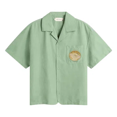 Pre-owned Honor The Gift Brushed Camp Shirt 'mint' | Green | Men's Size M