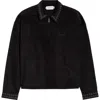 Honor The Gift Brushed Corduroy Quarter Zip Pullover In Black