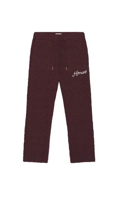 Honor The Gift Cable Knit Pant In Purple