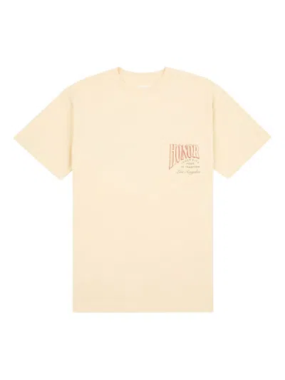 Honor The Gift Cigar Label Pocket-detail T-shirt In Neutral